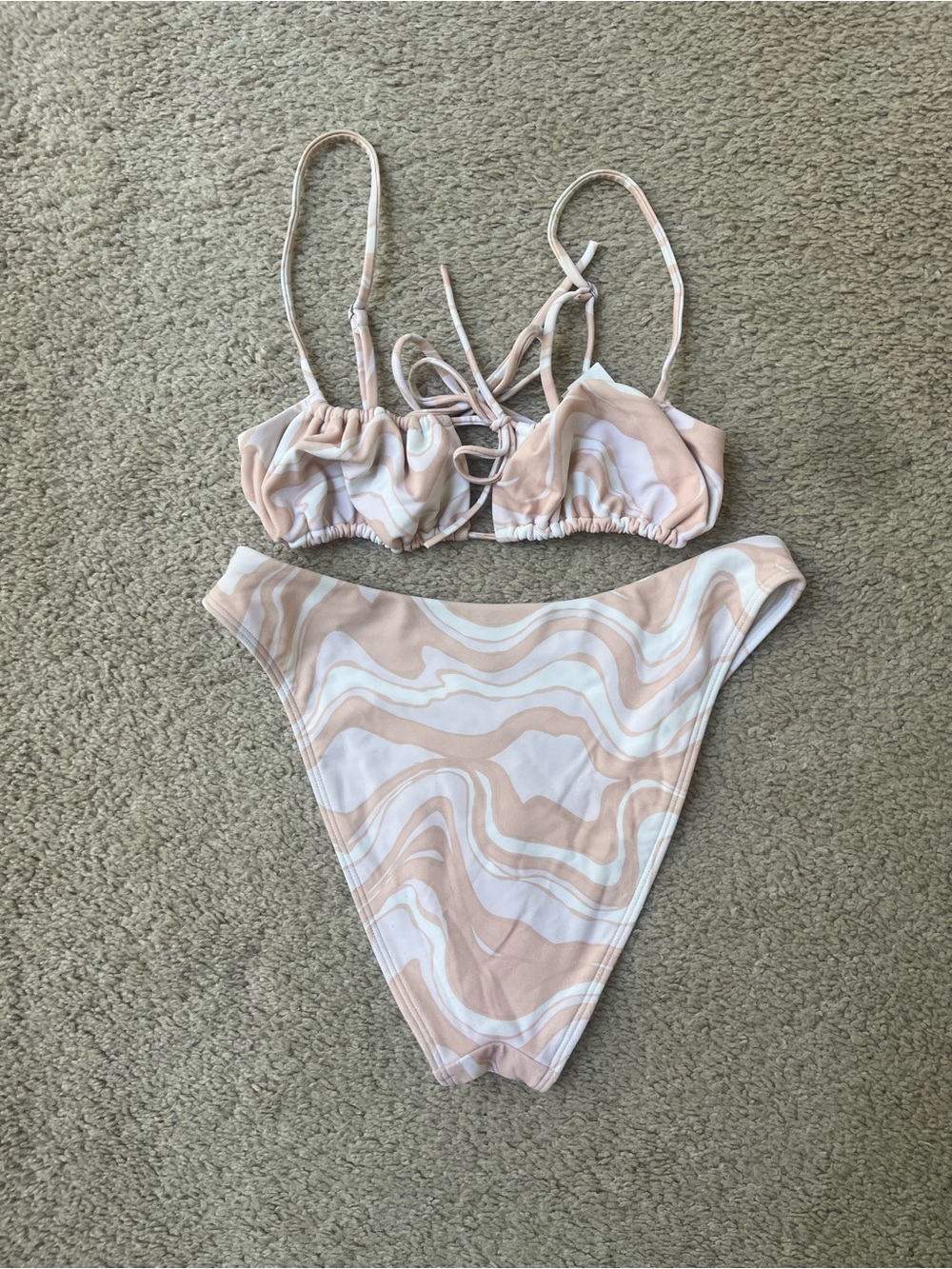 Abercrombie Bikini in pink & orange Swirl